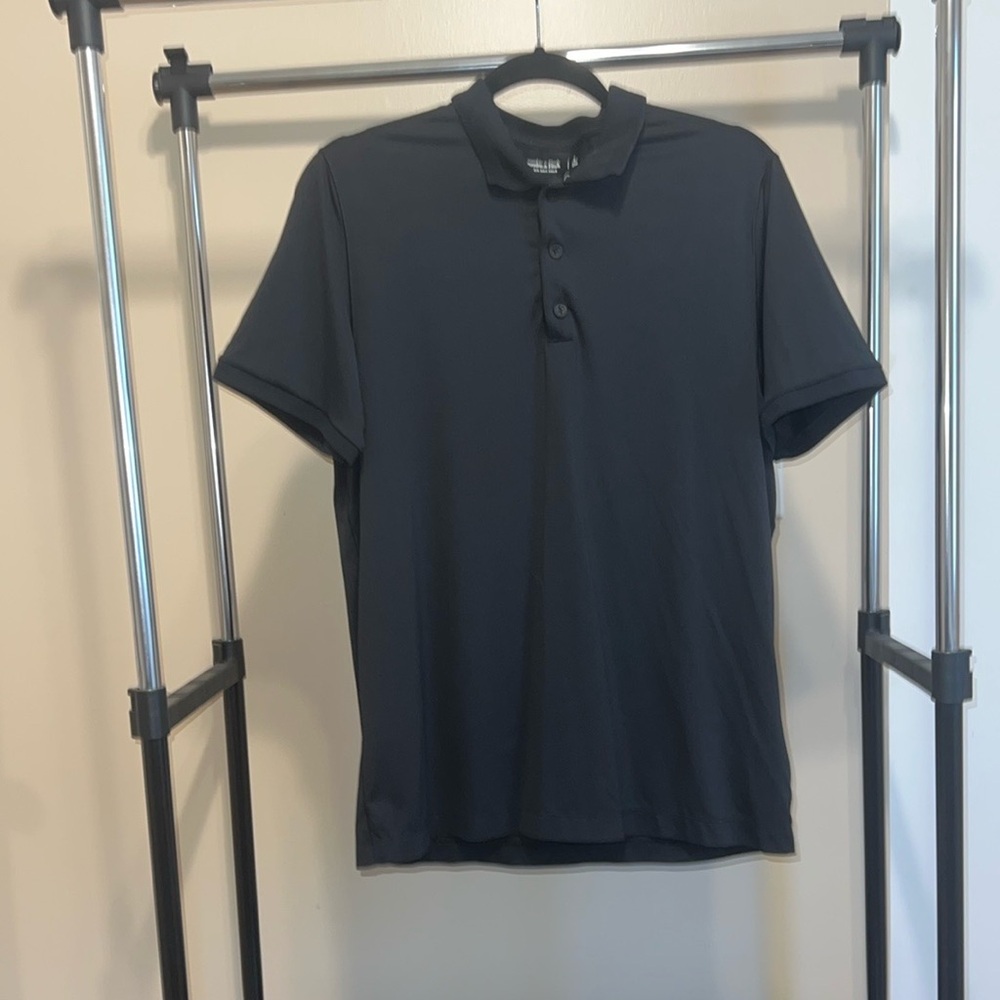 Abercrombie Men's Black Performance Polo - Picture 6 of 7